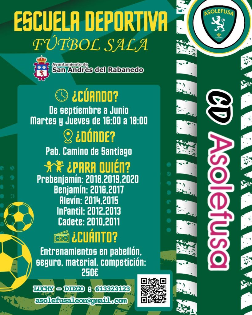 Estrenamos ESCUELA DEPORTIVA.