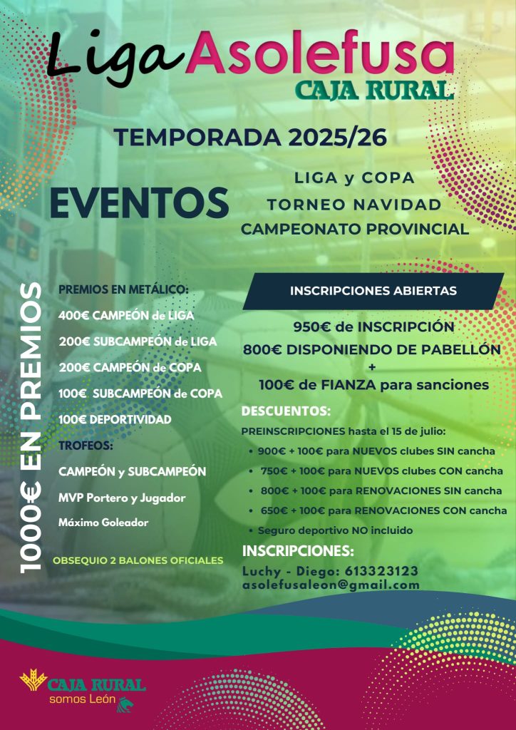 Abierta preinscripción SENIOR de la temporada 2025-26